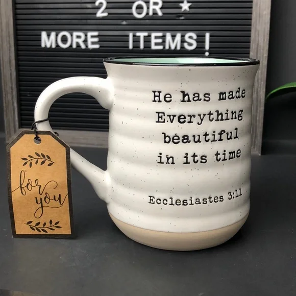 New He has made everything beautiful mug - Picture 5 of 6
